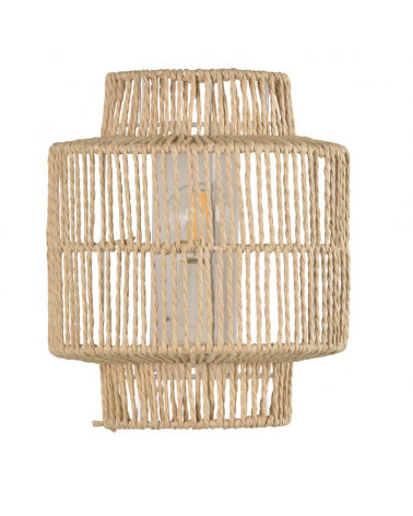 Wall light 20cm twisted paper rope lampshade E14 60W