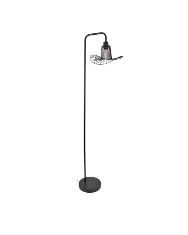 Floor lamp 160cm with metal rods black finish E27 40W