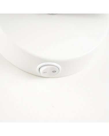 Wall light17cm metal with wood with switch on the base E27 40W