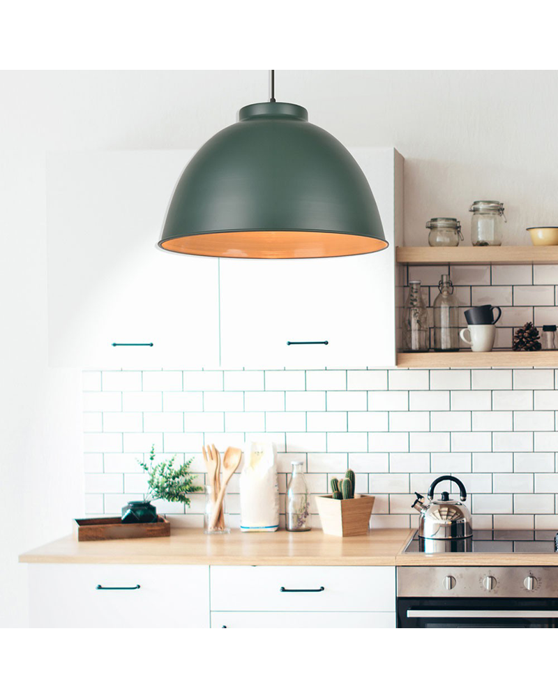 Lámpara de techo 45cm de metal diferentes acabados E27 60W