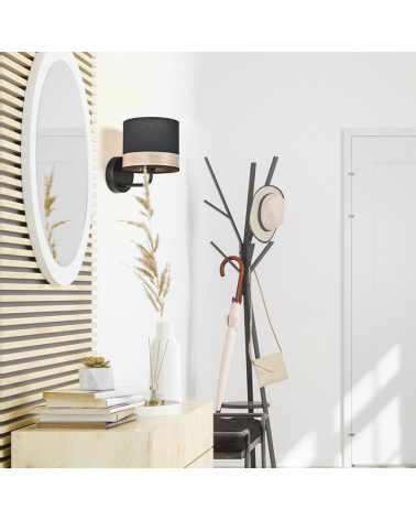 Wall light 15cm cotton lampshade direction up or down E14 40W