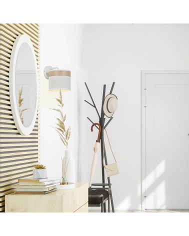 Wall light 15cm cotton lampshade direction up or down E14 40W