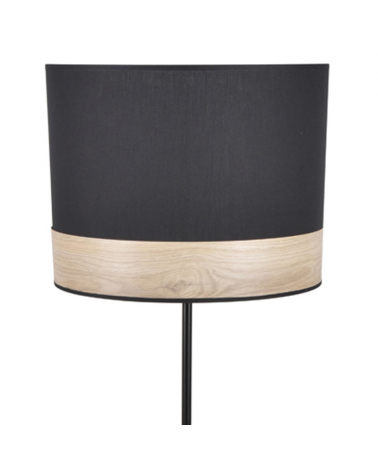 Floor lamp 171cm cotton lampshade wood decoration E27 40W