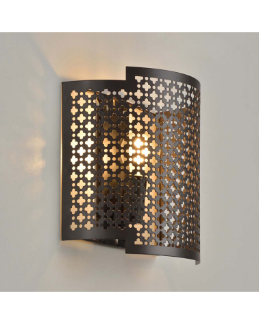 Wall light 20cm die-cut oxide metal E14 60W