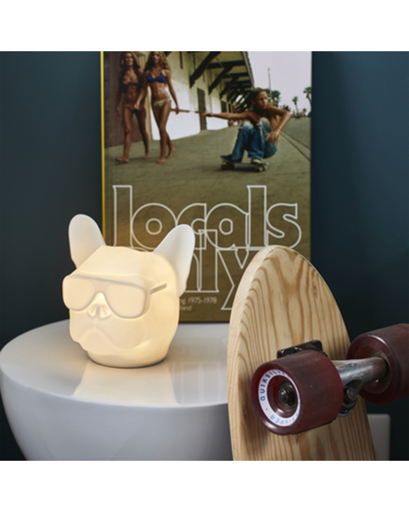 LED Table Lamp 13.5cm Silicone Bulldog Shape RGB Touch Control