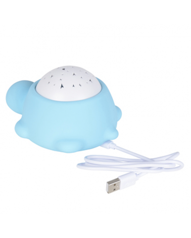 Turtle shape table lamp with silicone LED starry sky projector with music rechargeable battery