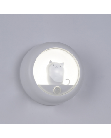 Luz nocturna magnética LED con sensor de movimiento 3 modos iluminación