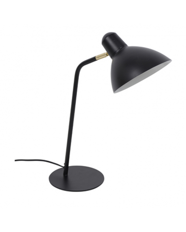 Lámpara de mesa 43cm base redonda de metal E14 15W Pantalla orientable