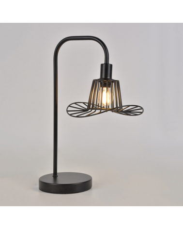 Table lamp 42cm wave-shaped metal rods E14 40W
