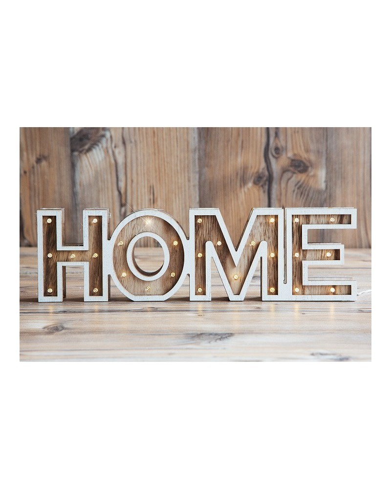 Rotulo de madera 38cm HOME