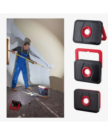 Linterna LED con soporte a batería puerto USB IP65