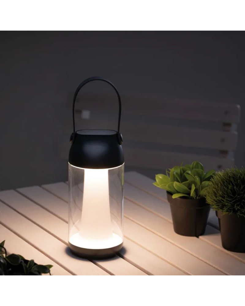 Lámpara portátil 6W a batería IP44 regulable 3000K puerto USB