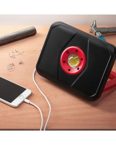 Linterna LED con soporte a batería puerto USB IP65