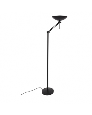 Lámpara de pie 180cm de metal negro brazo y cabeza articulado R7S 150W
