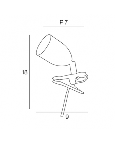 GU10 5W articulated head metal clamp spotlight