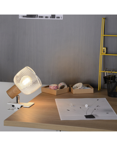 E14 25W E14 grid metal shade clip-on spotlight