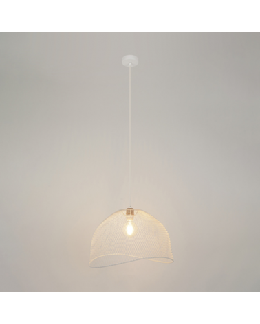 Ceiling lamp 45cm metallic grid shade E27 60W