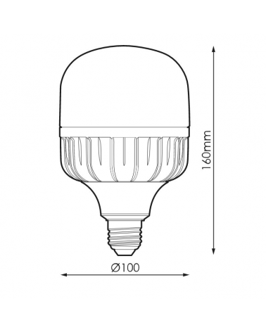 High brightness 37.5W E27 LED lamp