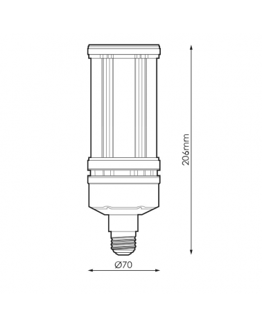 Lámpara LED 27W E27 de alta luminosidad