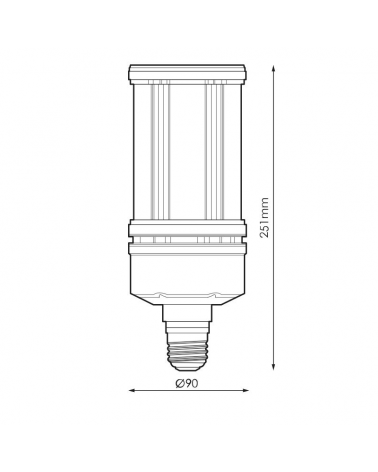 High brightness 45W E40 LED lamp