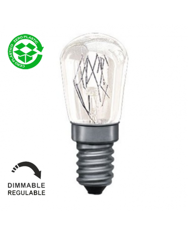 Bombilla pebetero clara E14 15W