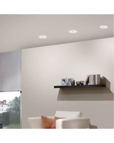 LED Downlight 15cm recessed acrylic and aluminum 6.9W 3000K 655lm