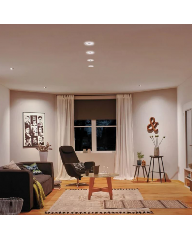 LED Downlight 15cm recessed acrylic and aluminum 6.9W 3000K 655lm