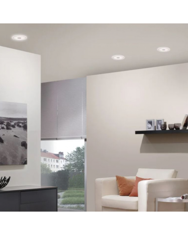 Conjunto 3 Downlight 15cm empotrable LED acrílico y aluminio 6W 3000K 450lm