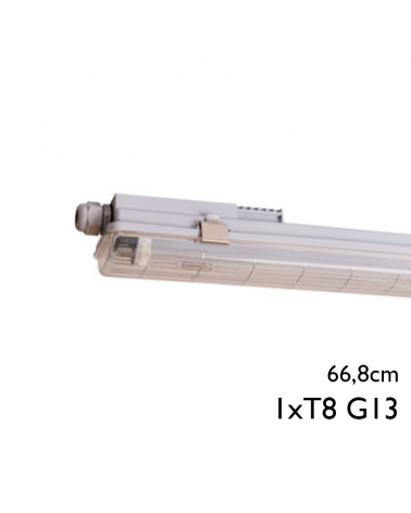 Regleta estanca 1 tubo led G13 ECO LED IP65 1x600mm IP65