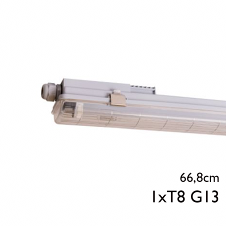 Regleta estanca 1 tubo led G13 ECO LED IP65 1x600mm IP65
