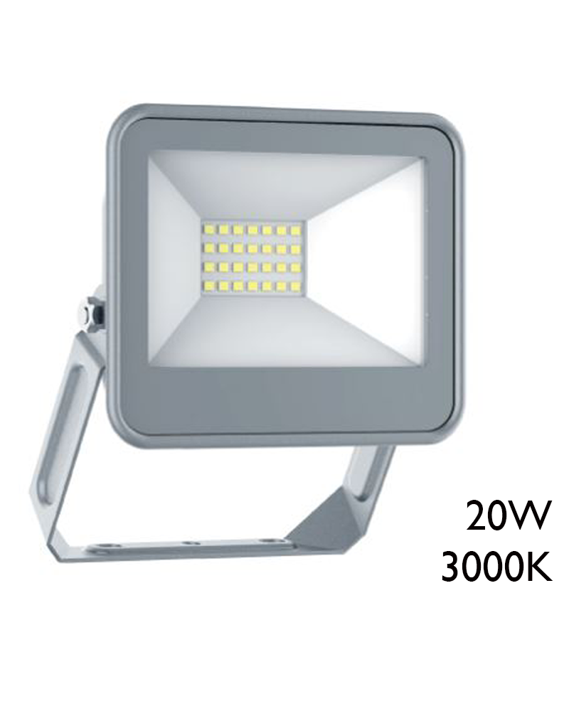 Outdoor projector 20W IP65 3000K Grey