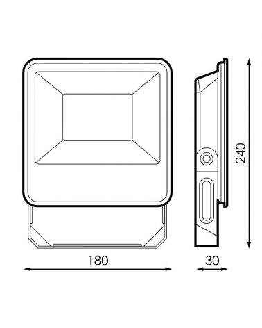Proyector de exteriores 50W IP65 5000K Blanco