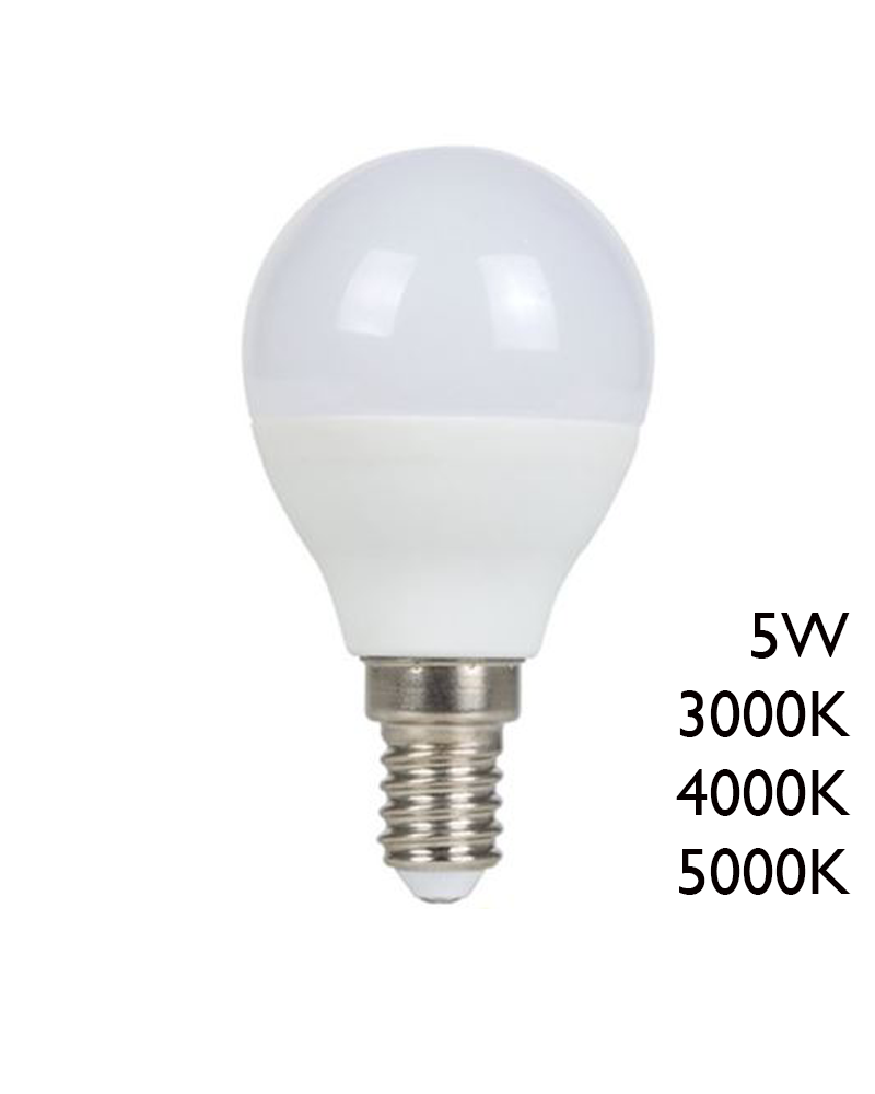 Spherical bulb LED 5W E14