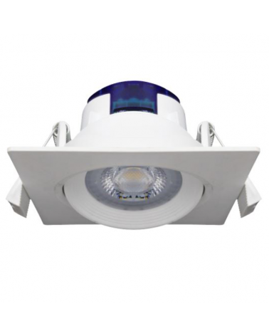 Square recessed downlight LED 6.5W 25° White