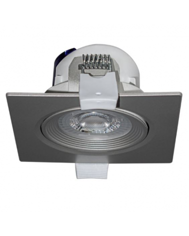 Square recessed downlight LED 6.5W 25° Grey