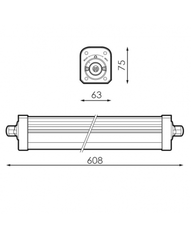 LED waterproof strip 17W 2842Lm IP66
