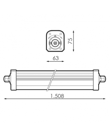 LED waterproof strip 47W 6651Lm IP66