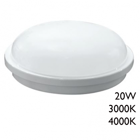 Luminaria de superficie blanca para exteriores LED 20W IP65 alta luminosidad