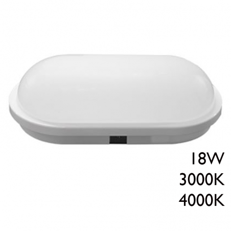 Aplique para exteriores blanco LED 18W IP65 alta luminosidad