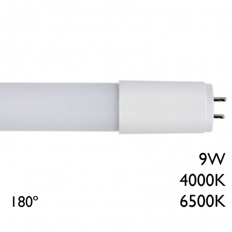 LED tube 9W T8 60cms 230V 180º