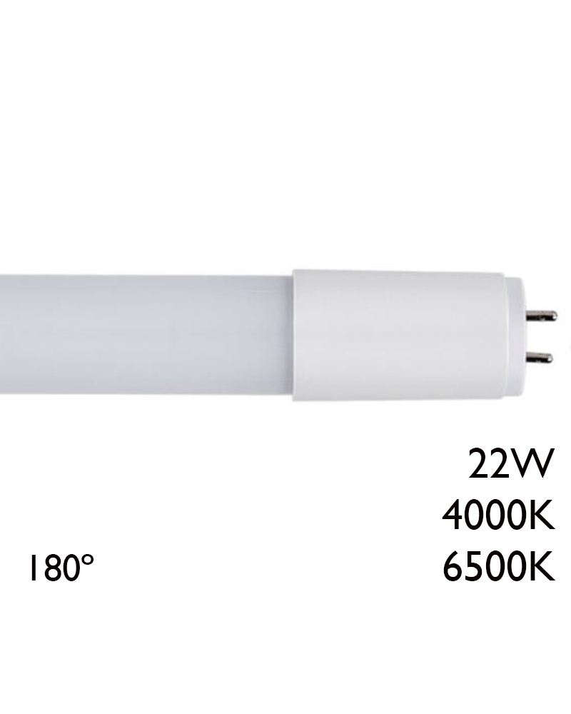 Tubo LED 22W T8 150cms 230V 180º