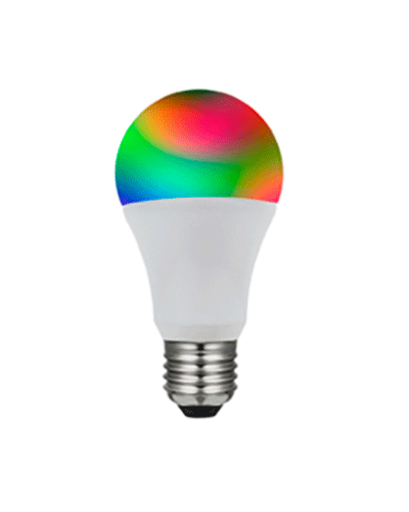 LED smart bulb standard 60 mm. bluetooth LED E27 Dimmable 9W multitone 720 Lm.