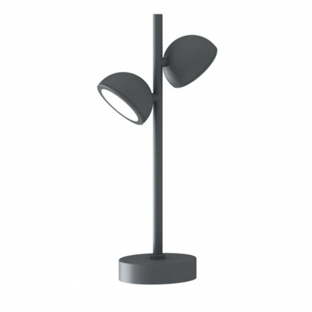 Wall lamp with 2 lights GX5.3 in aluminum and glass IP65