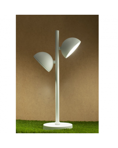 Wall lamp with 2 lights GX5.3 in aluminum and glass IP65