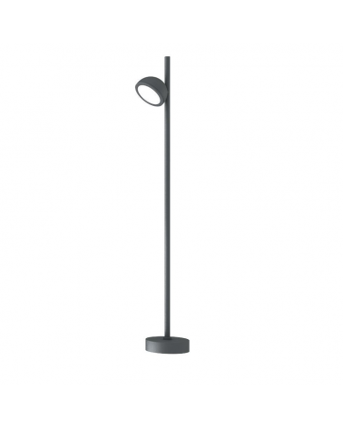 Outdoor lawn lamp 90cm high with an aluminum and glass light IP65 GX5.3