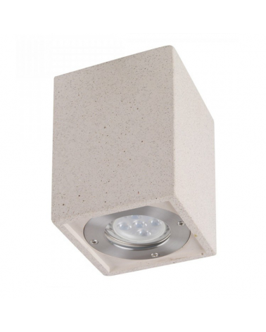 GU10 IP65 cement square outdoor ceiling spotlight 13cm