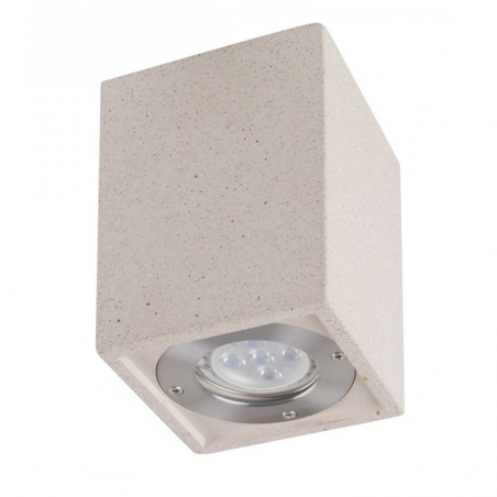 GU10 IP65 cement square outdoor ceiling spotlight 13cm