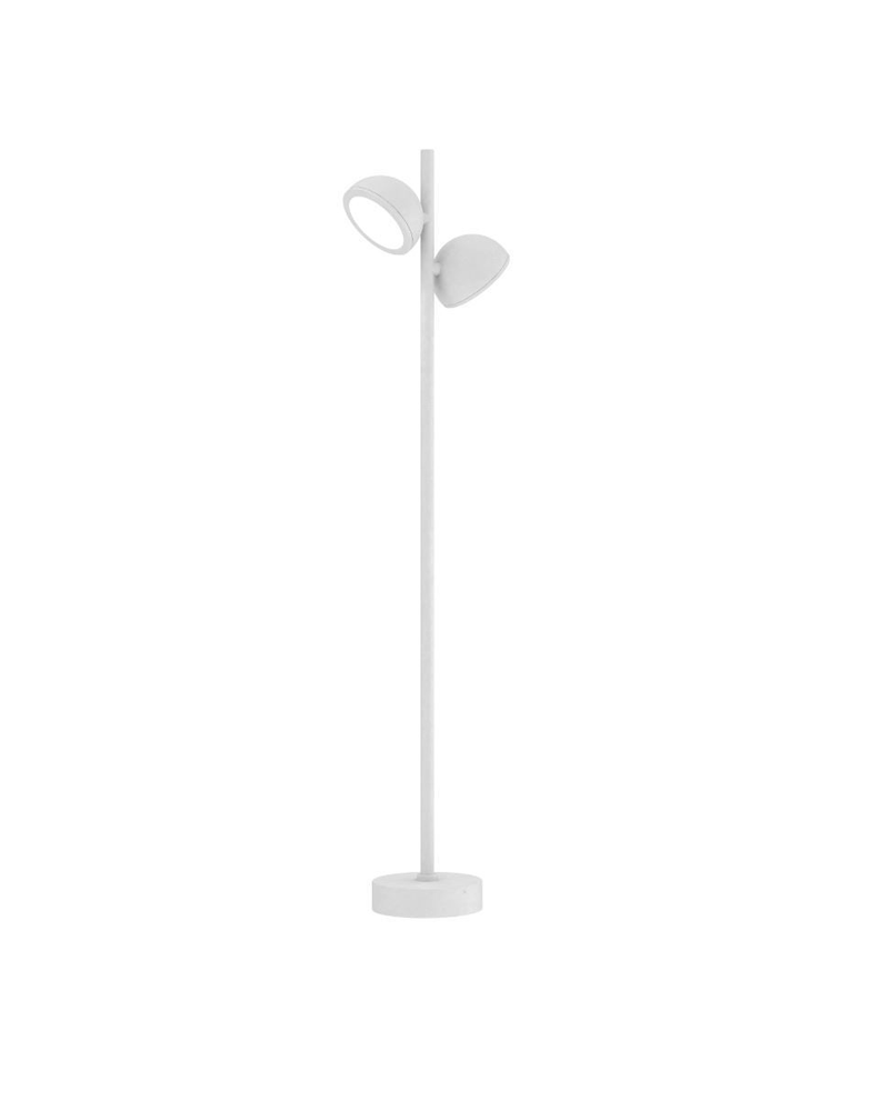 Outdoor lawn lamp 90cm high with two aluminum and glass lights IP65 GX5.3