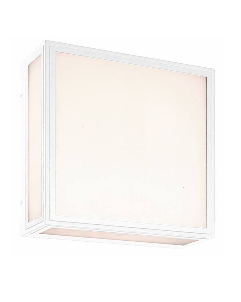 Aplique pared de exterior 16,8cm LED de 9W de aluminio y policarbonato IP65