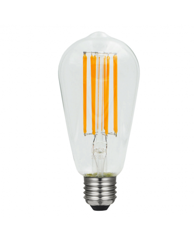 LED vintage Torch Light Bulb 64 mm. LED filaments E27 Dimmable 8W 2200 K 630 Lm.